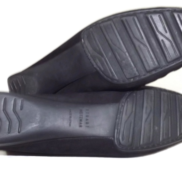 STUART WEITZMAN  Black Plush Suede Loafers  8.5 N - Picture 8 of 8